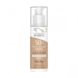 BIARRITZ ALGAMARIS - CRÈME SOLAIRE VISAGE TEINTÉE SPF30 BEIGE