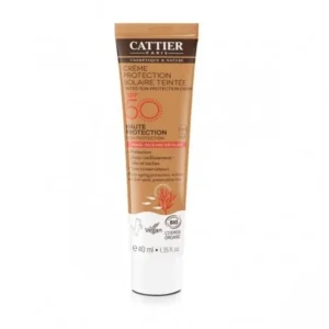 CATTIER CRÈME PROTECTION SOLAIRE TEINTÉE SPF 50 BIO 40 ML