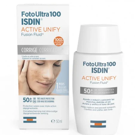 ISDIN FOTO ULTRA ACTIVE UNIFY TRANSPARENT SPF50+ 50ML