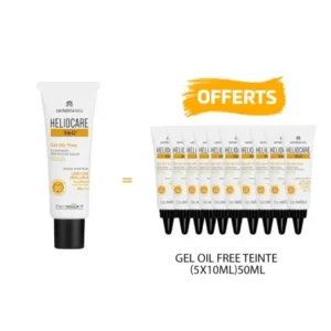 HELIOCARE 360° GEL OIL FREE TOUCHER SEC PROTECTION SOLAIRE SPF50 ACHETE + GEL OIL FREE TEINTE (5MLX10) 50ML OFFERTS