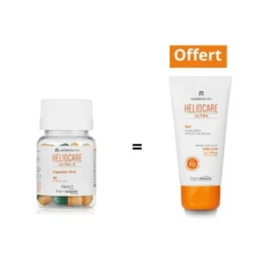 HELIOCARE ULTRA D 30 CAPSULES ACHETE + HELIOCARE GEL ULTRA 90 SPF 50 OFFERT