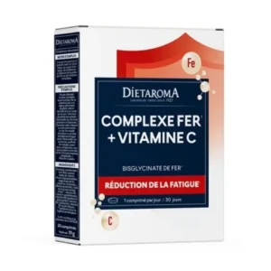 DIETAROMA COMPLEXE FER + VITAMINE C 30COMPRIMÉS