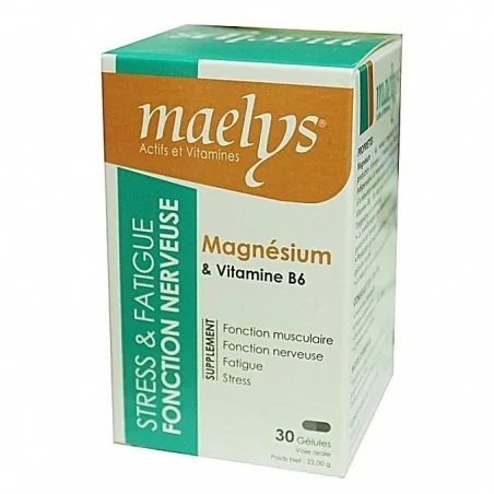 MAELYS MAGNÉSIUM & VITAMINE B6 30 GÉLULES