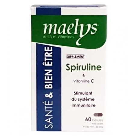 MAELYS SPIRULINE & VITAMINE C 60 GÉLULES