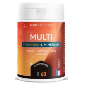GPH DIFFUSION MULTIVITAMINES ET MINÉRAUX 60 COMPRIMES