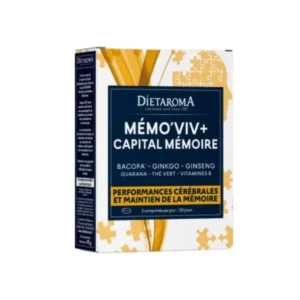 DIETAROMA MÉMO VIV CAPITAL CÉRÉBRAL MÉMOIRE 60 COMPRIMÈS