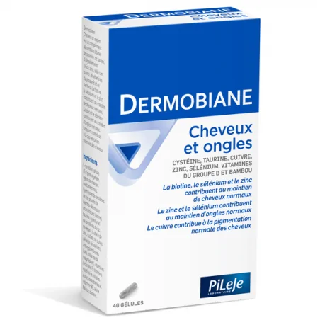 PILEJE DERMOBIANE CHEVEUX ET ONGLES 40 GELLULES