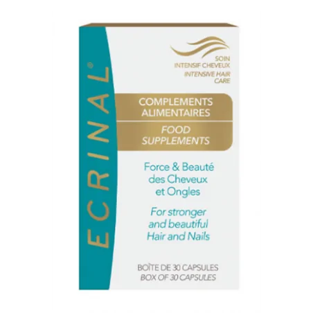 ECRINAL 30 CAPSULES CHEVEUX 1 MOIS DE TRAITEMENT