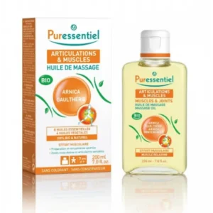 PURESSENTIEL HUILE DE MASSAGE BIO EFFORT MUSCULAIRE ARNICA / GAULTHÉRIE 100ML