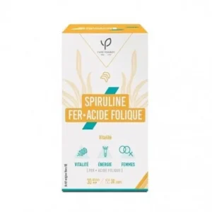 YVES PONROY SPIRULINE - FER - ACIDE FOLIQUE 30 GÉLULES