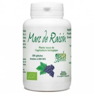 GPH DIFFUSION MARC DE RAISIN BIO - 250MG - 200 GÉLULES VÉGÉTALES