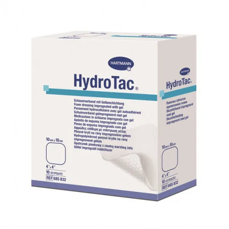 HARTMANN HYDROTAC PANS HYDROCELLULAIRE 10 X 10 CM 10U