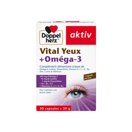 DOPPEL HERZ VITAL YEUX + OMEGA 3 30 CAPSULES