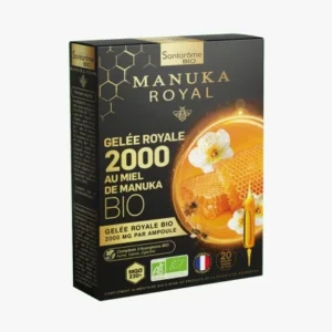 SANTAROME GELEE ROYALE 2000MG AU MIEL DE MANUKA 20 AMPOULES