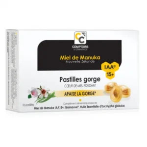 COMPTOIRS & COMPAGNIE PASTILLE CŒUR FONDANT DE MIEL MANUKA IAA15+