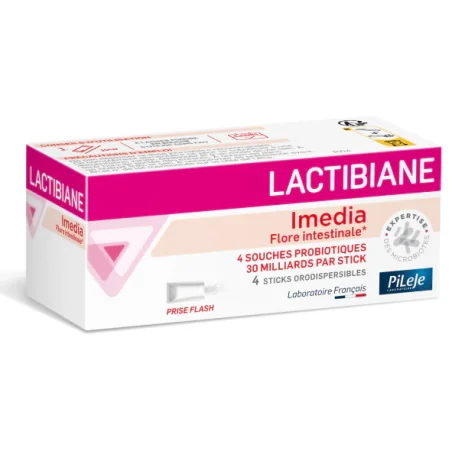 PILEJE LACTIBIANE IMEDIA POUDRE ORODISPERSIBLE 4 STICKS