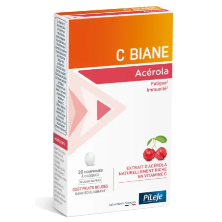 PILEJE C BIANE ACÉROLA - 20 COMPRIMÉS