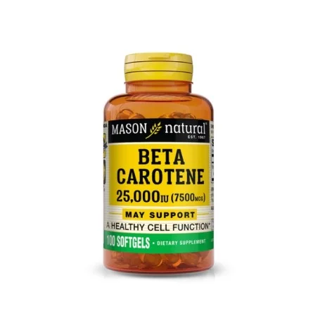 MASON NATURAL BETA CAROTENE 100 SOFTGELS