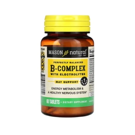 MASON NATURAL B-COMPLEX WITH ELECTROLYTES 60 TABLETS