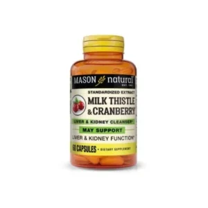 MASON NATURAL MILK THISTLE & CRANBERRY 60 CAPSULES