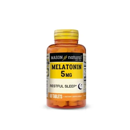 MASON NATURAL MELATONIN 5MG 60 TABLETS