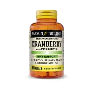 MASON NATURAL CRANBERRY WITH PROBIOTIC 60 TABLETS 1633-60