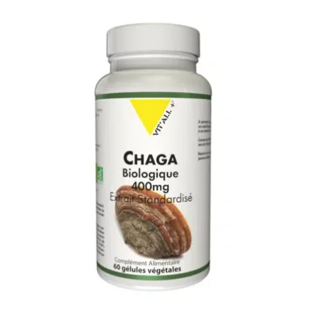 VIT’ALL+ CHAGA BIOLOGIQUE 400 MG 60 GELULES