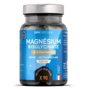 GPH DIFFUSION MAGNÉSIUM BISGLYCINATE + VITAMINE B6 500 MG 90 GÉLULES