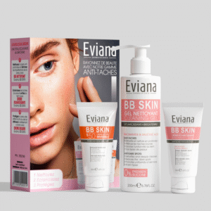 Eviana Creme Eclaircissant + Gel Nettoyant + Ecran Invisible PACK ANTI-TACHE